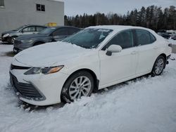 Salvage cars for sale at Cookstown, ON auction: 2022 Toyota Camry LE