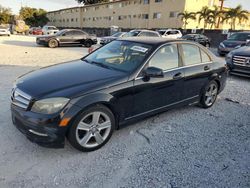 Salvage cars for sale at Opa Locka, FL auction: 2011 Mercedes-Benz C300