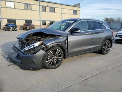 Salvage cars for sale at Wilmer, TX auction: 2021 Infiniti QX50 Luxe