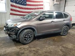 Salvage cars for sale at Lyman, ME auction: 2016 Honda CR-V SE