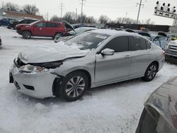 Salvage cars for sale at Columbus, OH auction: 2015 Honda Accord LX