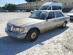 Salvage cars for sale at Opa Locka, FL auction: 1991 Mercedes-Benz 350 SDL