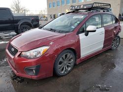 Salvage cars for sale at Littleton, CO auction: 2013 Subaru Impreza Sport Limited