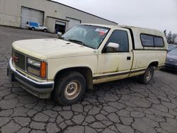 Salvage cars for sale at Woodburn, OR auction: 1990 GMC Sierra C1500