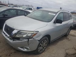 Salvage cars for sale at Woodhaven, MI auction: 2016 Nissan Pathfinder S