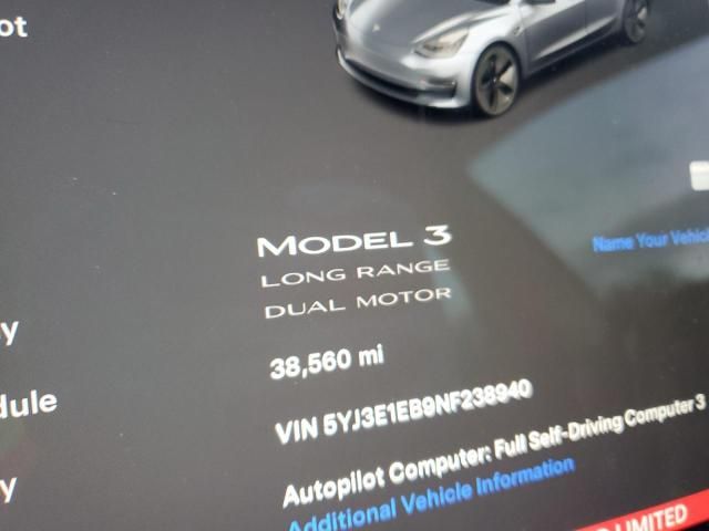 2022 Tesla Model 3