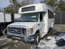 Salvage trucks for sale at Waldorf, MD auction: 2018 Ford Econoline E450 Super Duty Cutaway Van