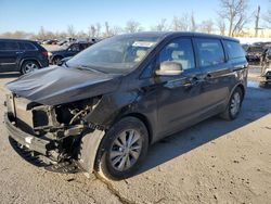 Salvage cars for sale at Bridgeton, MO auction: 2016 KIA Sedona L