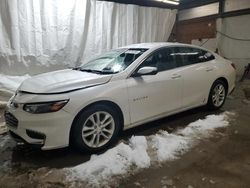 Salvage cars for sale from Copart Ebensburg, PA: 2017 Chevrolet Malibu LT