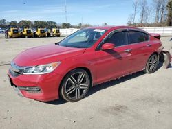 Honda salvage cars for sale: 2016 Honda Accord Sport