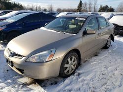 Salvage cars for sale at Bowmanville, ON auction: 2005 Honda Accord EX