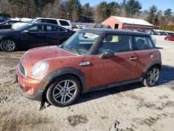 Salvage cars for sale at Mendon, MA auction: 2011 Mini Cooper S