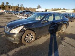 Salvage cars for sale at Exeter, RI auction: 2007 Infiniti G35