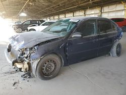 Honda Civic salvage cars for sale: 2004 Honda Civic LX