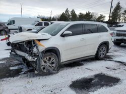 Salvage cars for sale at Denver, CO auction: 2014 Toyota Highlander XLE