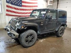 Salvage cars for sale at Lyman, ME auction: 2017 Jeep Wrangler Sahara