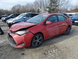 Salvage cars for sale at North Billerica, MA auction: 2017 Toyota Corolla L