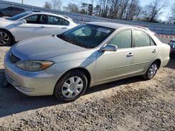 Salvage cars for sale at Gastonia, NC auction: 2002 Toyota Camry LE