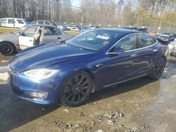 Salvage cars for sale at Waldorf, MD auction: 2020 Tesla Model S