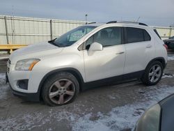 Salvage cars for sale at Dyer, IN auction: 2015 Chevrolet Trax LTZ