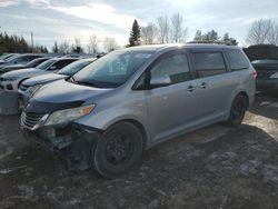 Salvage cars for sale from Copart Ontario Auction, ON: 2011 Toyota Sienna LE