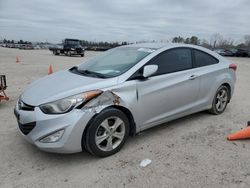 Salvage cars for sale at Houston, TX auction: 2013 Hyundai Elantra Coupe GS