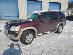 Salvage cars for sale at Ellwood City, PA auction: 2007 Ford Explorer Eddie Bauer