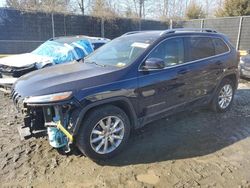 Salvage cars for sale at Waldorf, MD auction: 2016 Jeep Cherokee Limited