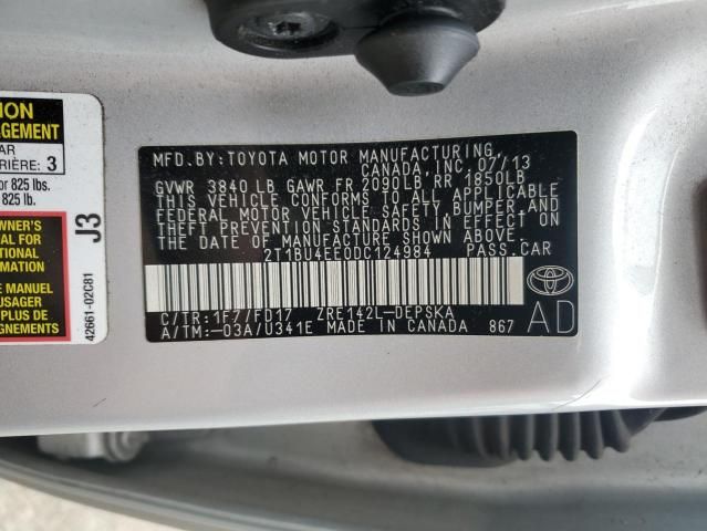 2013 Toyota Corolla Base