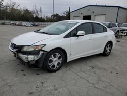 Salvage cars for sale at Savannah, GA auction: 2013 Honda Civic Hybrid L