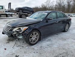 Salvage cars for sale at Ellwood City, PA auction: 2012 Hyundai Genesis 3.8L