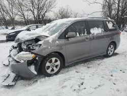 Salvage cars for sale at Baltimore, MD auction: 2018 Toyota Sienna LE