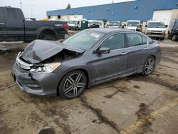 Salvage cars for sale at Woodhaven, MI auction: 2017 Honda Accord Sport Special Edition