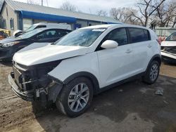 Salvage cars for sale at Wichita, KS auction: 2016 KIA Sportage LX