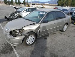 Honda salvage cars for sale: 2003 Honda Civic LX