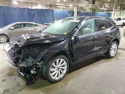 Salvage cars for sale at Woodhaven, MI auction: 2022 Ford Escape Titanium