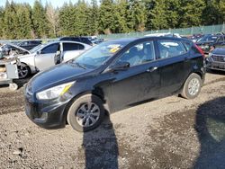 Salvage cars for sale at Graham, WA auction: 2015 Hyundai Accent GS