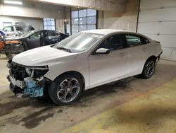 Salvage cars for sale at Indianapolis, IN auction: 2021 Chevrolet Malibu LT