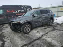 Salvage cars for sale at Pennsburg, PA auction: 2019 Hyundai Santa FE Limited