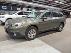 Salvage cars for sale at East Granby, CT auction: 2015 Subaru Outback 2.5I Premium