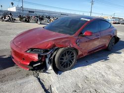 Salvage cars for sale at Sun Valley, CA auction: 2024 Tesla Model 3