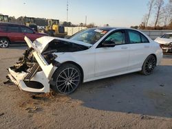 Salvage cars for sale from Copart Dunn, NC: 2018 Mercedes-Benz C 300 4matic