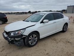 Vehiculos salvage en venta de Copart San Antonio, TX: 2014 Honda Accord LX