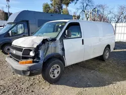 Salvage trucks for sale at Martinez, CA auction: 2009 Chevrolet Express G2500