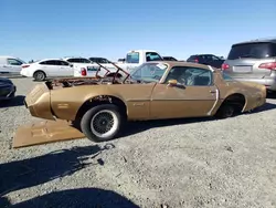 Salvage cars for sale at Antelope, CA auction: 1981 Pontiac Firebird Formula