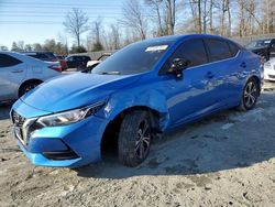 Salvage cars for sale at Waldorf, MD auction: 2021 Nissan Sentra SV