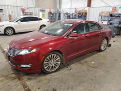 Salvage cars for sale at Mcfarland, WI auction: 2016 Lincoln MKZ