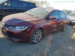 Salvage cars for sale at Spartanburg, SC auction: 2015 Chrysler 200 S