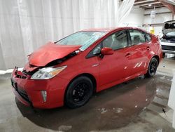 Salvage cars for sale from Copart Leroy, NY: 2013 Toyota Prius