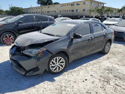 Salvage cars for sale from Copart Opa Locka, FL: 2019 Toyota Corolla L